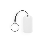 Localizzatore portachiavi in plastica riciclata con Bluetooth 25 m color bianco seconda vista