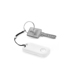 Localizzatore portachiavi in plastica riciclata con Bluetooth 25 m color bianco