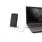 Hub USB effetto acqua e 4 porte con supporto per smartphone color multicolore terza vista