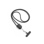 Cavo lanyard con supporto per cellulare e ricarica ultraveloce 60 W color nero