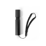 Torcia ricaricabile con 3 livelli di luce e funzione zoom da 110 lumen color nero