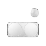 Parasole per auto in poliestere con due aree rotonde Ø65 cm vari colori