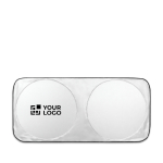 Parasole per auto in poliestere con due aree rotonde Ø65 cm vista principale