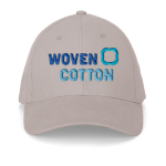 Cappellino regolabile in cotone spazzolato a 6 pannelli 260 g/m² color grigio chiaro immagine con logo 2