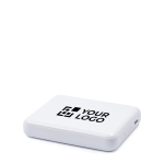 Batteria esterna magnetica ultrasottile USB-C BrandCharger 5.000mAh color bianco vista area di stampa