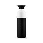 Borraccia in acciaio inox smontabile in 3 pezzi marca Dopper 800 ml color nero prima vista