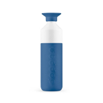 Borraccia in acciaio inox smontabile in 3 pezzi marca Dopper 800 ml color blu prima vista