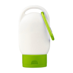 Lozione solare con moschettone e tappo colorato SPF30 30 ml color verde mela prima vista