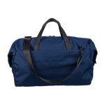 Borsa sportiva capiente realizzata con rifiuti plastici dell’oceano color blu mare prima vista