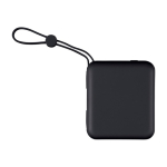 Powerbank in plastica con ricarica rapida e schermo LED 10.000 mAh color nero prima vista