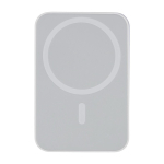 Powerbank magnetico MagSafe con ricarica wireless 5.000 mAh color bianco prima vista