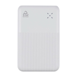 Power bank in plastica riciclata con ricarica rapida 20.000 mAh color bianco prima vista