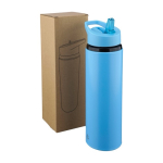 Borraccia in plastica con beccuccio pieghevole e cannuccia interna 500 ml ottava vista