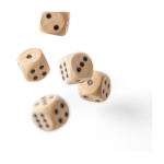 Set di dadi in legno di faggio in scatola con coperchio scorrevole sesta vista