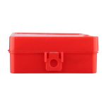 Kit di pronto soccorso in scatola di plastica con chiusura a clip e 15 pezzi sesta vista