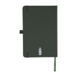 Taccuino A5 in poliestere RPET con copertina semirigida, pagine a righe quarta vista