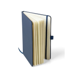 Taccuino A5 in poliestere RPET con copertina semirigida, pagine a righe sesta vista