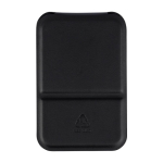 Specchio tascabile pieghevole con rivestimento in pelle sintetica 70x11 cm color nero prima vista