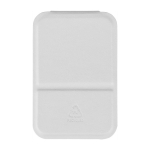 Specchio tascabile pieghevole con rivestimento in pelle sintetica 70x11 cm color bianco prima vista