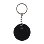 Portachiavi a forma di pallone in acciaio inox e caucciù quinta vista