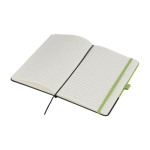 Taccuino in RPET con dettaglio in PU nella parte inferiore A5 a righe terza vista