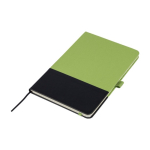 Taccuino in RPET con dettaglio in PU nella parte inferiore A5 a righe quarta vista