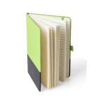 Taccuino in RPET con dettaglio in PU nella parte inferiore A5 a righe quinta vista