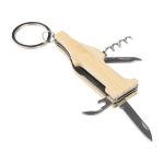 Portachiavi multiuso a forma di bottiglia con cavatappi e cutter quinta vista