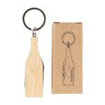 Portachiavi multiuso a forma di bottiglia con cavatappi e cutter ottava vista