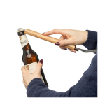 Spatola da barbecue con apribottiglie e manico in legno settima vista