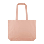 Borsa tote grande in cotone con manici lunghi 140 g/m² color rosa salmone prima vista