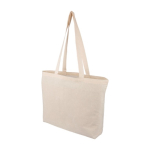 Borsa in cotone certificata OEKO-TEX con manici lunghi 140 g prima vista
