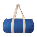 Borsa sportiva in cotone OEKO-TEX con zip e manici lunghi quarta vista