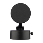 Supporto magnetico in plastica per cellulare pieghevole con ventosa color nero seconda vista