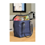 Borsa frigo in similpelle con manici lunghi e tasca frontale 9L nona vista