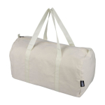 Borsa sportiva in policotone riciclato con zip 330 g/m² prima vista