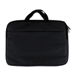 Borsa porta PC con tasca frontale e tracolla regolabile 15'' color nero prima vista