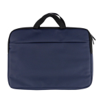 Borsa porta PC con tasca frontale e tracolla regolabile 15'' color blu mare prima vista