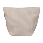 Beauty case in velluto a coste da personalizzare con zip abbinata quarta vista