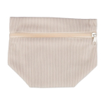 Beauty case in velluto a coste da personalizzare con zip abbinata sesta vista