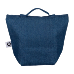 Borsa frigo arrotolabile in denim riciclato con chiusura in velcro quarta vista