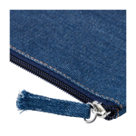 Necessaire in denim riciclato con unico scomparto settima vista