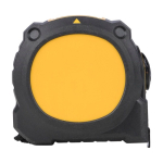 Flessometro con finestra superiore di visualizzazione e nastro fronte/retro 3M color giallo scuro prima vista