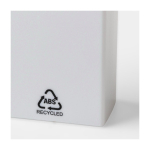 Evidenziatore in plastica con corpo bianco e dettaglio colorato sesta vista