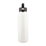 Borraccia in acciaio inox a doppia parete con tappo da trasporto 600 ml color bianco prima vista