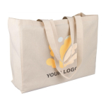 Borsa in cotone certificata OEKO-TEX con manici lunghi 180 g/m² seconda vista
