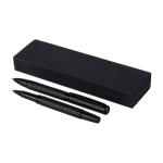 Set da scrittura con penna a sfera e roller in metallo con inchiostro blu prima vista