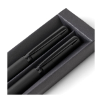 Set da scrittura con penna a sfera e roller in metallo con inchiostro blu sesta vista