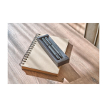 Set da scrittura con penna a sfera e roller in metallo con inchiostro blu settima vista