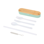  color verde menta vista con logo stampato 2